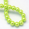 Baking Painted Pearlized Glass Pearl Round Bead Strands X-HY-Q003-12mm-66-4