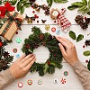 50Pcs 10 Styles Christmas Theme Handmade Polymer Clay Beads CLAY-YW0002-02-6