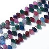 Dyed Natural Agate Beads Strands G-F595-A16-1