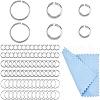 DICOSMETIC 90Pcs 3 Styles 925 Sterling Silver Open Jump Rings STER-DC0001-50-1