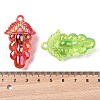 Electroplate Transparent UV Plating Acrylic Pendants OACR-I014-26-4