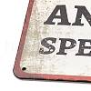 Vintage Metal Tin Sign AJEW-XCP0003-20B-3