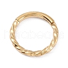 Twisted Ring Hoop Earrings for Girl Women STAS-D453-01G-02-1