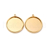 Brass Pendant Cabochon Settings KK-F898-20E-G-1