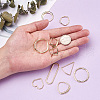Craftdady 60Pcs 10 Styles Alloy Linking Rings FIND-CD0001-15-5