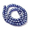 Electroplate Glass Beads Strands EGLA-D018-8x8mm-67-3