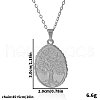 Stainless Steel Tree of Life Pendant Necklaces for Women IC2942-1-1