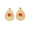 304 Stainless Steel Pendants STAS-L022-505G-1