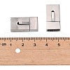 304 Stainless Steel Bayonet Clasps STAS-P180-38P-3