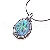 Wax Cord Necklaces FS-WGB009D-01-3