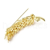 Brass Micro Pave Cubic Zirconia Lapel Pins KK-D378-28G-2