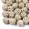 Handmade Reed Cane/Rattan Woven Beads WOVE-T006-007B-1