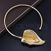 Brass Leaf Cuff Choker Necklaces for Women FS-WG47A02-01-1