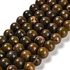 Natural Bumblebee Jasper Beads Strands G-G053-A01-03-1