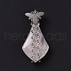 Natural Rose Quartz Pendants G-C243-03P-2
