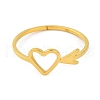 Animal 201 Stainless Steel Adjustable Rings for Women RJEW-D082-05D-2