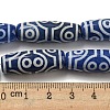 Blue Tibetan Style dZi Beads Strands TDZI-NH0001-B12-01-5