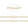 Ion Plating(IP) Handmade 304 Stainless Steel Oval Link Chains CHS-G025-03G-2