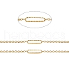Ion Plating(IP) Handmade 304 Stainless Steel Oval Link Chains CHS-G025-03G-2