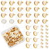 Unicraftale Flat Round 304 Stainless Steel Stud Earring Settings STAS-UN0060-74C-G-1