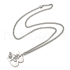 201 Stainless Steel Necklaces NJEW-Q336-01B-P-1