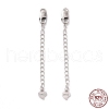 925 Sterling Silver Chain Extenders STER-D036-36AS-3