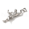 Non-Tarnish Hip Hop Fitness 316L Surgical Stainless Steel Pendants STAS-H194-01P-02-2