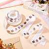 500Pcs Flat Round with Flower Paper Self Adhesive Stickers Rolls DIY-TAC0025-20B-5