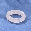 Natural Rose Quartz Plain Band Rings PW-WG25917-06-2