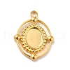 Ion Plating(IP) 304 Stainless Steel Pendant Cabochon Settings STAS-I197-005G-2