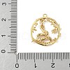 Brass Micro Pave Cubic Zirconia Pendants KK-M326-03G-3