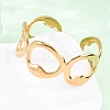 304 Stainless Steel Cuff Bangles for Women BJEW-D306-07G-1
