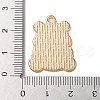 Golden Plated Alloy Enamel Pendants ENAM-Q504-03G-06-2