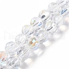 Transparent Glass Beads Strands GLAA-F114-02B-10-1
