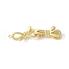Brass Fold Over Clasps KK-M320-04G-1