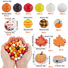 SOFPLATE Painted Natural Wood Beads WOOD-SP0001-12-2