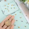 Beebeecraft 40Pcs 2 Colors Brass Beads KK-BBC0015-12-3