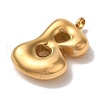 Ion Plating(IP) 304 Stainless Steel Pendants STAS-M017-08G-02-2