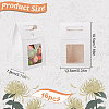 Folding Paper Gift Bags with Hole Handle and Plastic Visible Window ABAG-WH0038-52B-02-2