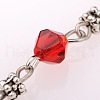 Handmade Bicone Glass Beads Chains for Necklaces Bracelets Making AJEW-JB00061-2