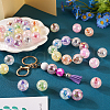  30Pcs 10 Colors Transparent Crackle Acrylic Beads MACR-TA0001-37-7