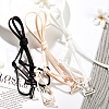 GOMAKERER 6 Pairs 3 Colors Nylon Non-slip Bra Straps FIND-GO0002-52-3