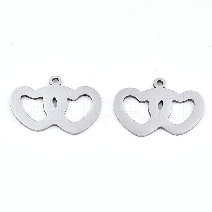 Non-Tarnish Valentine's Day 201 Stainless Steel Charms STAS-S081-078-1