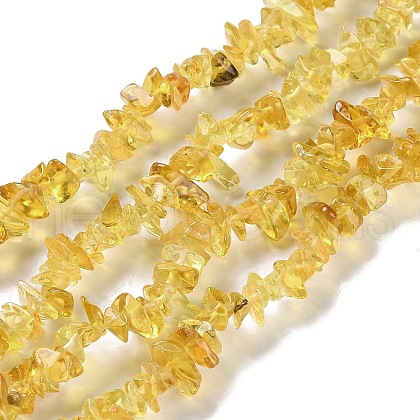 Spray Painted Transparent Glass Beads Strands GLAA-P060-01A-13-1