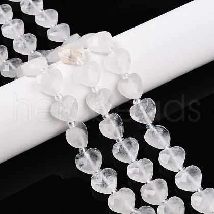 Natural Quartz Crystal Beads Strands G-P570-E21-01-1