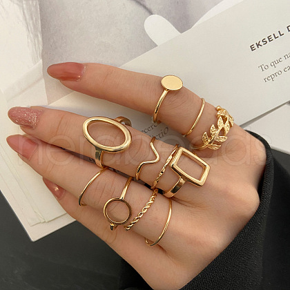 11Pcs Alloy Finger Rings WG529E5-07-1
