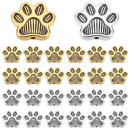   80Pcs 2 Colors Tibetan Style Alloy Beads FIND-PH0005-72-1