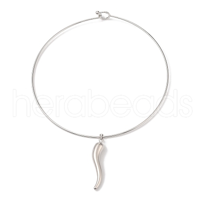 Pepper Brass Necklace BJEW-Q350-06P-1