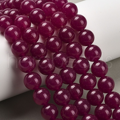 Natural & Dyed Malaysia Jade Bead Strands G-A146-10mm-A15-1