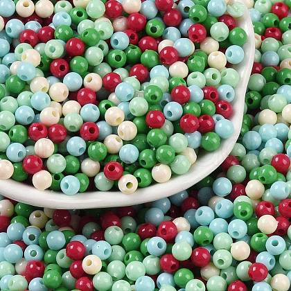 Opaque Acrylic Beads X1-OACR-H118-07B-08-1
